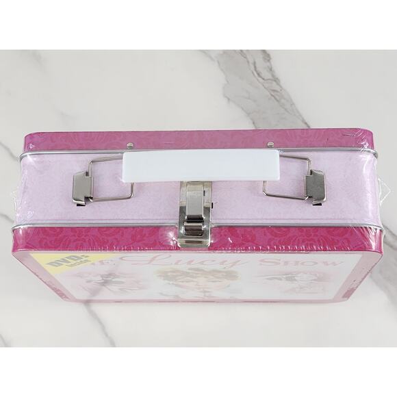 The Lucy Show Pink Tin Lunch Box New Sealed Included 2 DVD Lucille Ball 2009 - Picture 11 of 14